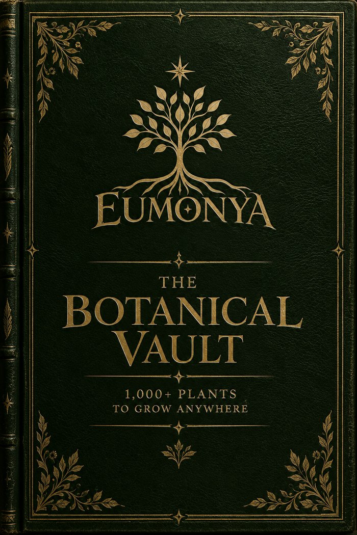 Official cover of the EUMONYA digital edition — The Botanical Vault